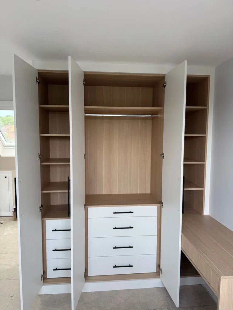 Bespoke Modern Wardrobes - Interior Finish Kiasersberg Oak