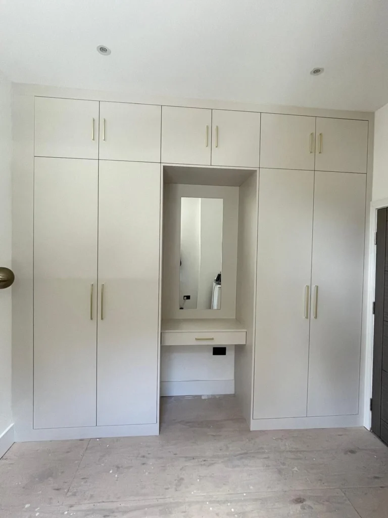 Bespoke Modern Wardrobes - Finish Light Grey